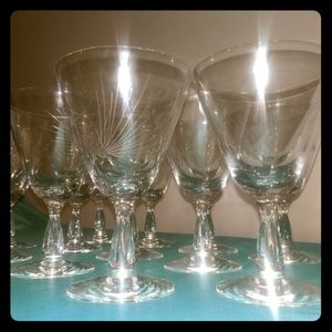 Vintage Cocktail Glasses - Fostoria Crystal